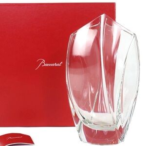 Baccarat Giverny RRIGOT  11” Vase Clear 
Crystal